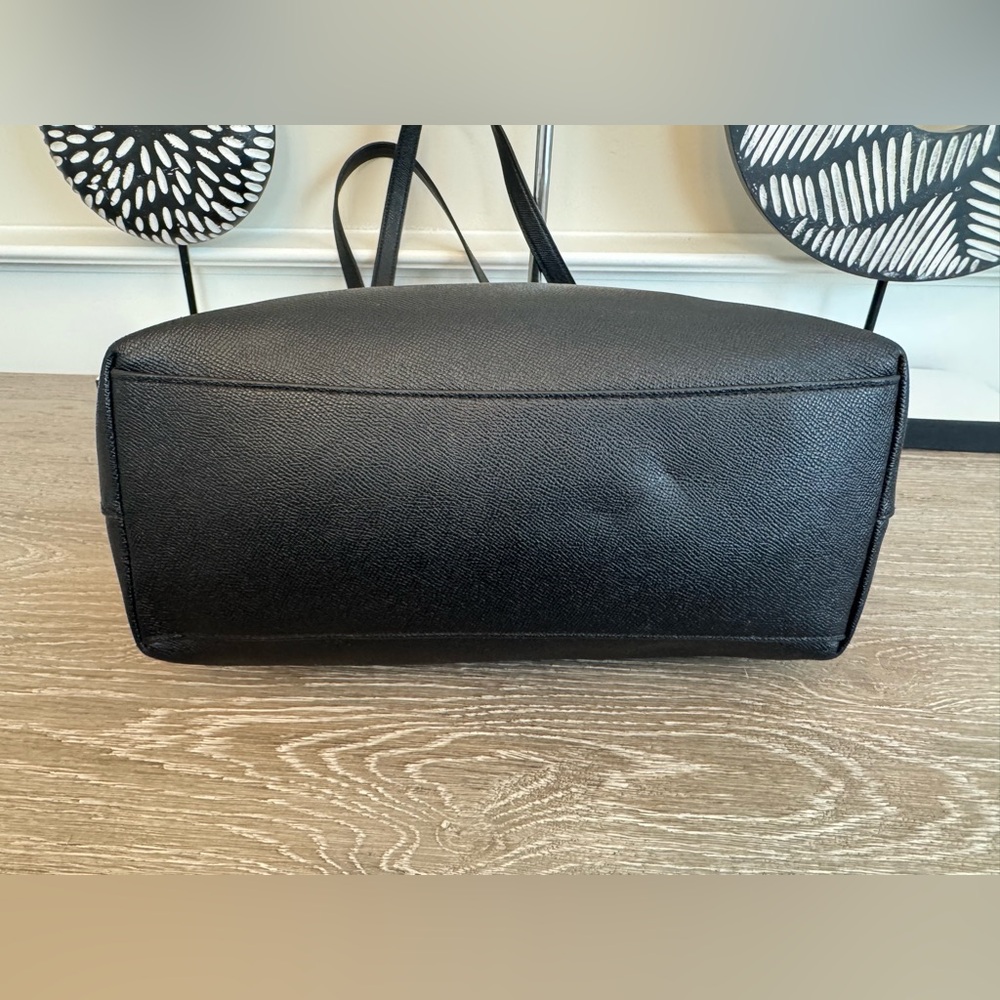 Coach Black Tote with Gold Accents - Picture 9 of 15